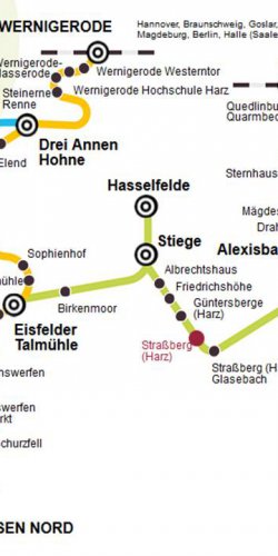 HSB Streckenplan